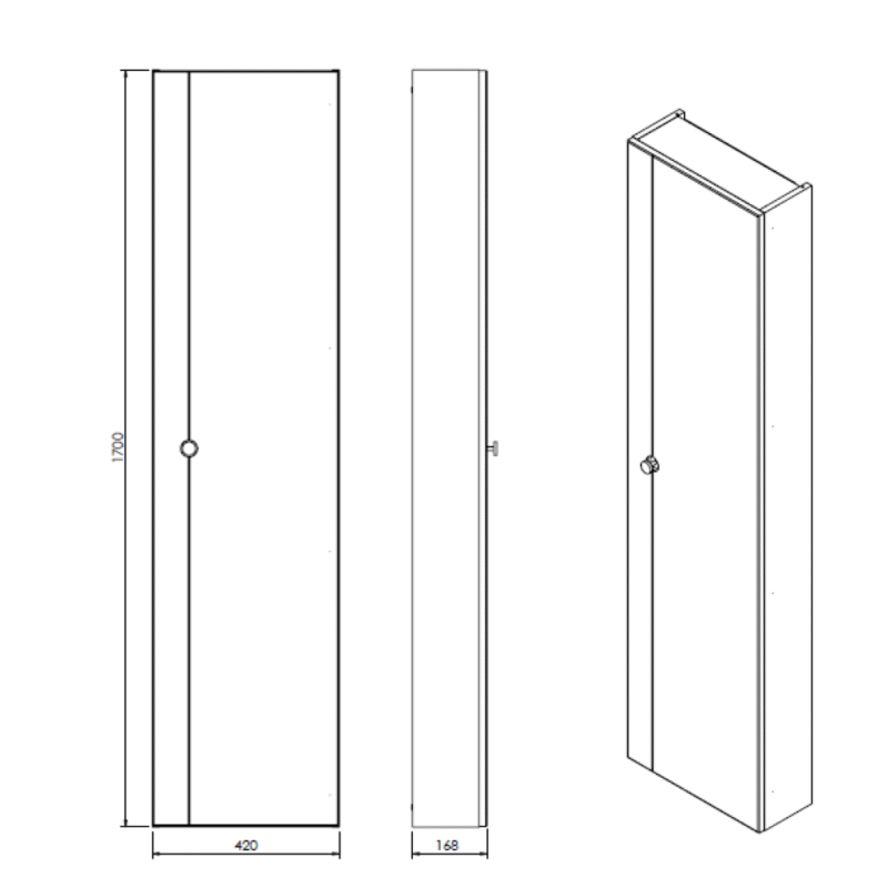 LOOP C42 słupek wiszący Slim 1D0S - obrazek 2