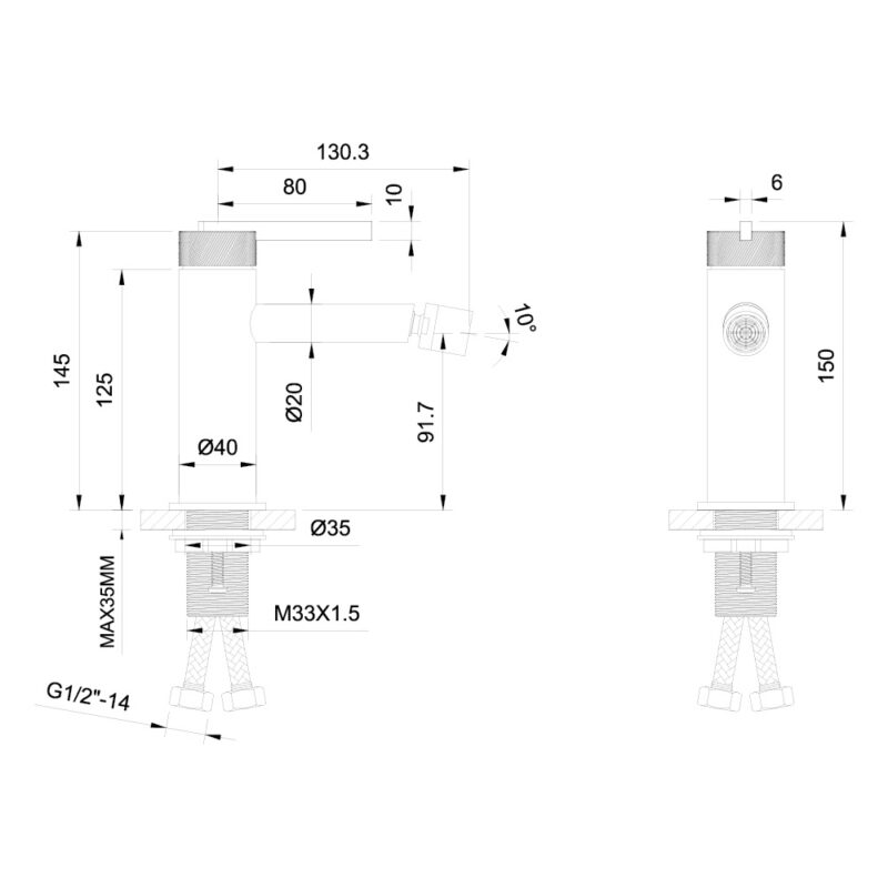 ORI Bateria bidetowa - obrazek 2