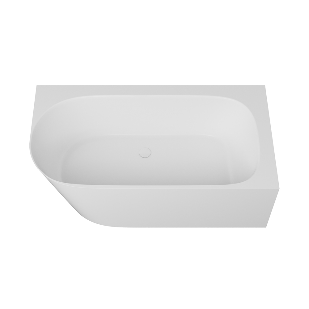 NUVIO Wanna wolnostojąca narożna prawa z konglomeratu