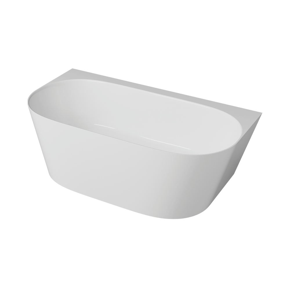 NUVIO Wanna wolnostojąca przyścienna z konglomeratu